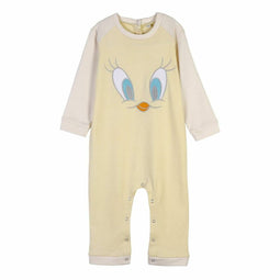 Baby Rompertje met Lange Mouwen Looney Tunes Grijs Geel Maat 18 maanden