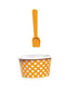 Dotty Ijsbak met Lepel Ø 8 cm Set van 2 Stuks