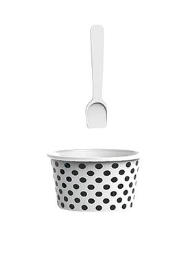 Dotty Ijsbak met Lepel Ø 8 cm Set van 2 Stuks
Dotty Ice Cream Bowl with Spoon Ø 8 cm Set van 2 Stuks