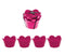 Bakken Sweety Cupcakevorm Ø 8 cm Set van 4 Stuks