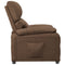 Fauteuil verstelbaar stof bruin