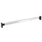 Kledingroedes 2 st telescopisch 58-100 cm zilverkleurig