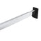 Kledingroedes 2 st telescopisch 58-100 cm zilverkleurig