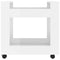 Bureaukastje 60x45x60 cm bewerkt hout hoogglans wit