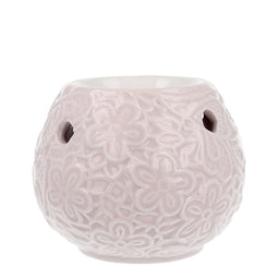 Ceramic Leafs Pink waxbrander geurbrander