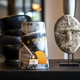 Art Deco Zwart-Wit waxbrander geurbrander