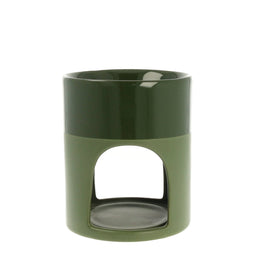 Shiny Duo Matt leger groen waxbrander geurbrander