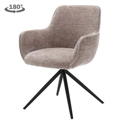Tower living Fondo swivel armchair - fabric Mona 120 Taupe