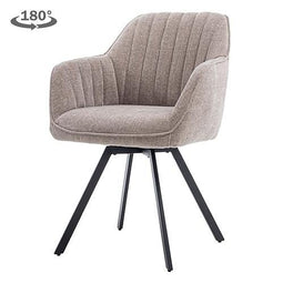 Tower living Bruno swivel armchair - fabric Nature 120 Beige grey