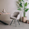 Tower living Bruno swivel armchair - fabric Nature 120 Beige grey