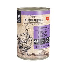 WIEJSKA ZAGRODA Chicken with duck - nat kattenvoer - 400g