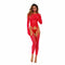 Bodystocking René Rofé Rood (Één maat)