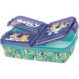 Lunchtrommel met Compartimenten Bluey 19,5 x 16,5 x 6,7 cm