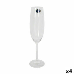 Set van bekers Bohemia Crystal Clara Champagne 220 ml 6 Onderdelen (4 Stuks)
