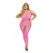Bodystocking Pink Lipstick Roze (Queen size)