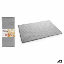 Inklapbaar Afdruiprek voor Keuken Quttin Grijs 17 x 59 x 3 cm (12 Stuks)