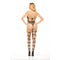 Bodystocking Pink Lipstick Zwart (Één maat)