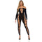 Bodystocking Pink Lipstick Zwart (Één maat)