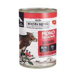 WIEJSKA ZAGRODA Monoprotein Beef - nat hondenvoer - 400g