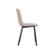 Stoel Bruin Stof 45 x 89 x 53 cm Elegant (4 Stuks)
