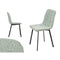 Stoel Groen Stof 45 x 89 x 53 cm Elegant (4 Stuks)