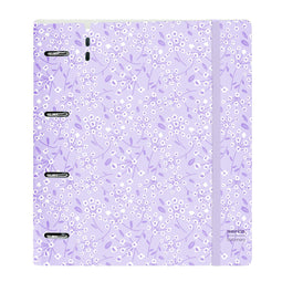 Ringmap Safta Light purple flowers Paars 27 X 32 X 4 cm