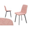 Stoel Roze Stof 45 x 89 x 53 cm Elegant (4 Stuks)