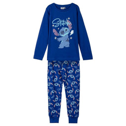 Pyjama Kinderen Stitch Donkerblauw Maat 10 Jaar