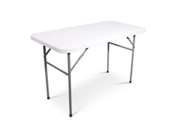 Inklapbare bankettafel lang 122 x 61 cm lichtgrijs