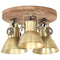 Plafondlamp industrieel 25 W E27 42x27 cm messingkleurig