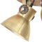 Plafondlamp industrieel 25 W E27 42x27 cm messingkleurig