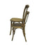 Stapelstoel Cross Back houten 40 x 44 x 90 cm
