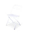 Klapstoel kunststof Cannes wit frame - witte zitting
