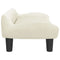 Kinderbank 70x40x24 cm fluweel crmekleurig