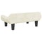 Kinderbank 70x40x24 cm fluweel crmekleurig