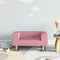 Kinderbank 50x40x26,5 cm fluweel roze