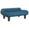 Kinderbank 70x40x24 cm fluweel blauw
