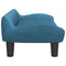 Kinderbank 70x40x24 cm fluweel blauw