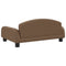 Kinderbank 70x45x30 cm stof bruin