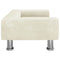 Kinderbank 70x45x26,5 cm fluweel crmekleurig