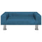 Kinderbank 70x45x26,5 cm fluweel blauw