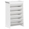 Kruidenbak 6-laags 69x40x101,5 cm massief grenenhout wit