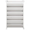Kruidenbak 6-laags 69x40x101,5 cm massief grenenhout wit