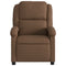 Fauteuil verstelbaar stof bruin
