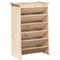 Kruidenbak 6-laags 69x40x101,5 cm massief grenenhout