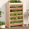 Kruidenbak 6-laags 69x40x101,5 cm massief grenenhout
