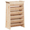 Kruidenbak 6-laags 69x40x101,5 cm massief grenenhout