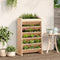 Kruidenbak 6-laags 69x40x101,5 cm massief grenenhout