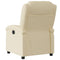 Fauteuil verstelbaar stof crmekleurig