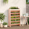 Kruidenbak 6-laags 69x40x101,5 cm massief douglashout